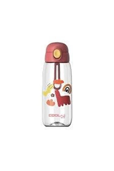 Gıpta Lockable Tritan Water Bottle with Straw 600ml Red, in Box