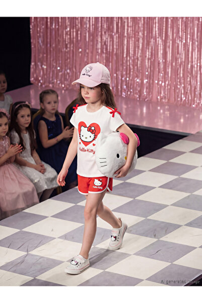 LC Waikiki Hello Kitty Printed Girls' Shorts and T-Shirt