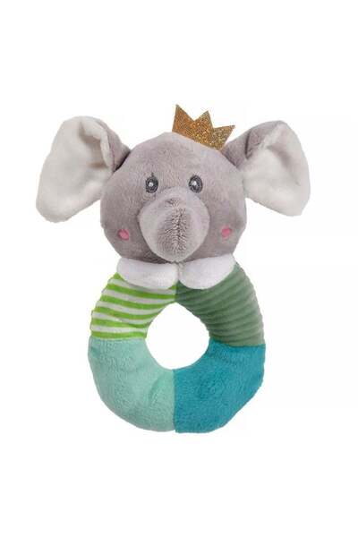 OEM Jucarie Zornaitoare Inel Elefant Gri 17cm, pentru bebelusi, sunet placut ...