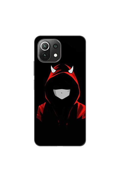 OEM Калъф, съвместим с Xiaomi Mi 11 Lite 5G, силиконов гел TPU, с дяволски мотив
