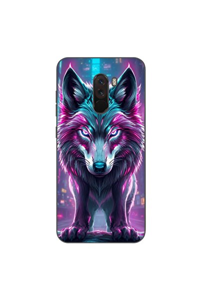 OEM Husa compatibila cu Xiaomi Pocophone F1 Silicon Gel Tpu Model Cyberpunk Wolf