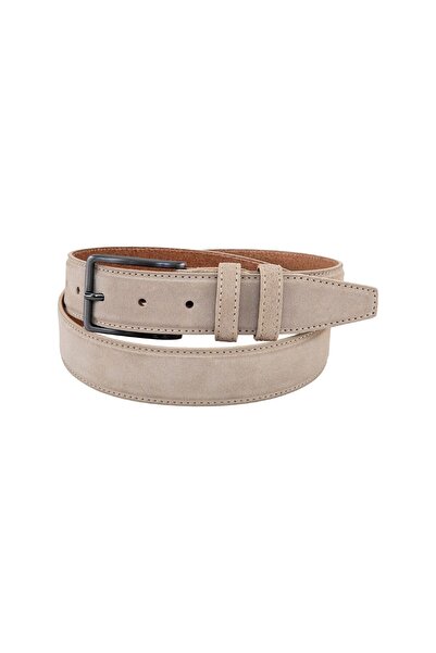 AMALFİ ITALIAN NATURAL Leather LEATHER Belt 3.5 CM