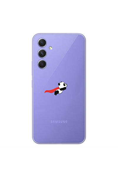 Other Samsung A35 kite flying panda Transparent Silicone TPU Θήκη