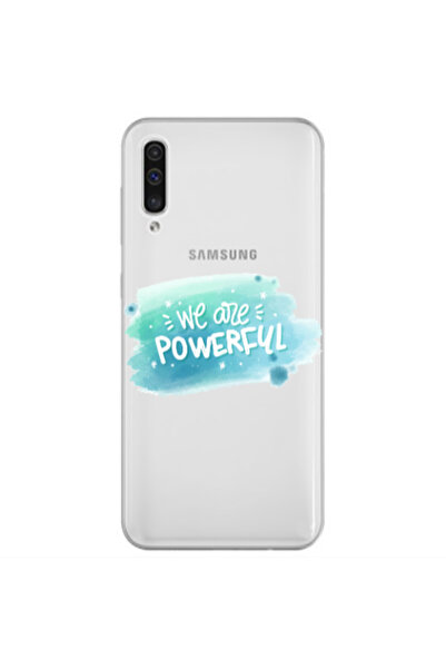 Other Samsung A70 We are Powerful Transparent Silicone TPU Θήκη