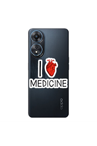 Other Oppo A 98 I Love Medicin Transparent Silicone TPU Θήκη