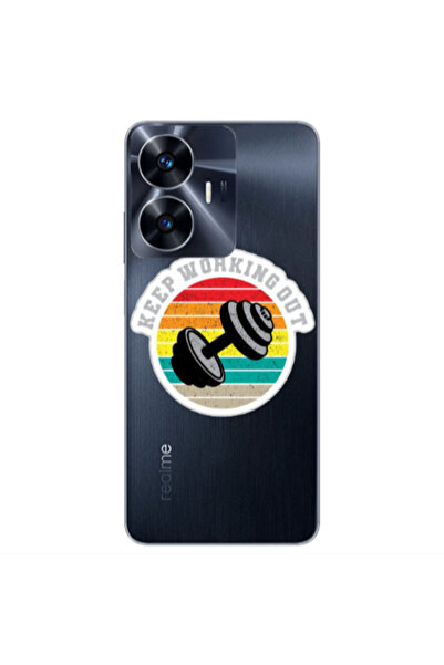 Other Realme Note 50 Keep working out Transparent Silicone TPU Θήκη