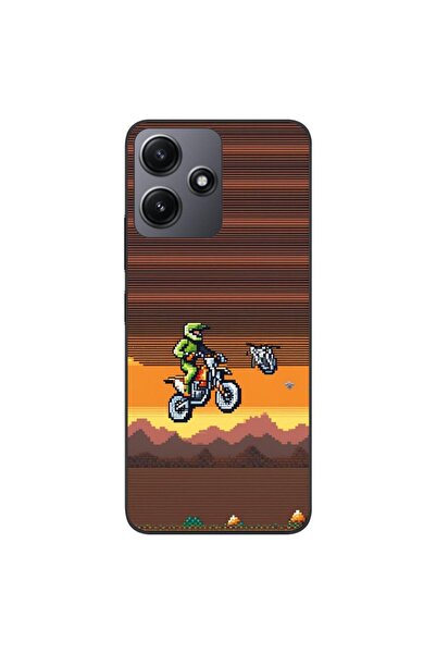 OEM Θήκη συμβατή με Xiaomi Redmi 12 5G Σιλικόνης TPU με σχέδιο Pixel Art Moto...