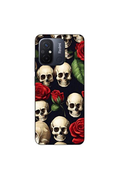 OEM Case compatible with Xiaomi Redmi 12C Silicon Gel Tpu Pattern Skulls and ...