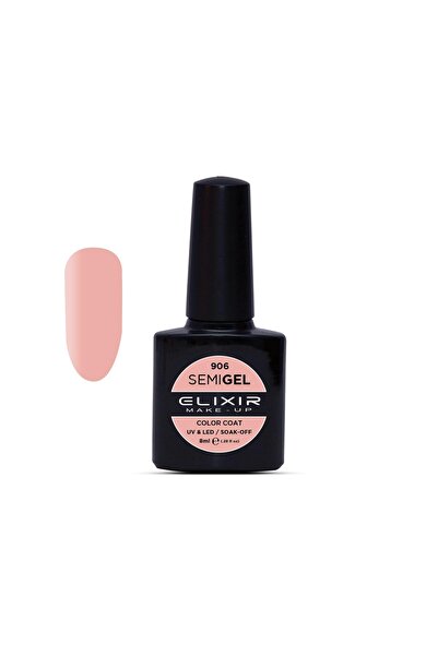 Elixir SEMI GEL (ΗΜΙΜΟΝΙΜΟ ΒΕΡΝΙΚΙ) - 906 (SALMON Pink) 8ML