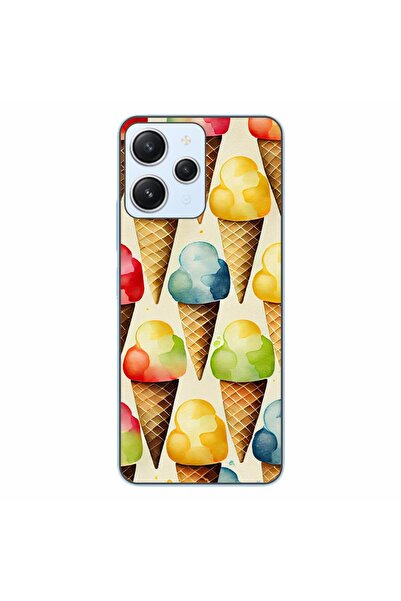 OEM Калъф, съвместим с Xiaomi Redmi 12 4G, силиконов гел TPU модел с десен на...