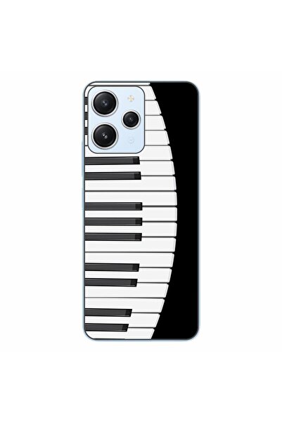 OEM Husa compatibila cu Xiaomi Redmi 12 4G Silicon Gel Tpu Model Piano Keys