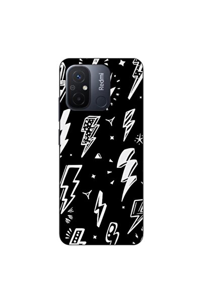 OEM Case compatible with Xiaomi Redmi 12C Silicon Gel Tpu Lightnings Model