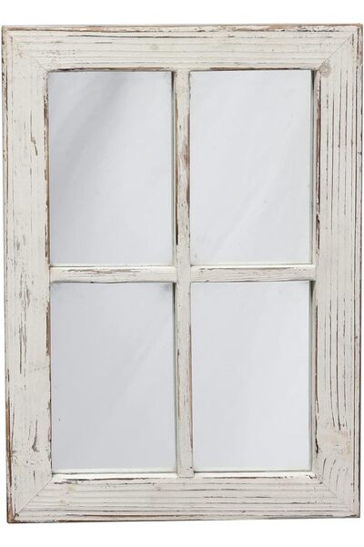 Other Oglindă decorativă rustică tip vitraliu, 11 x 16 inci, oglindă suspenda...