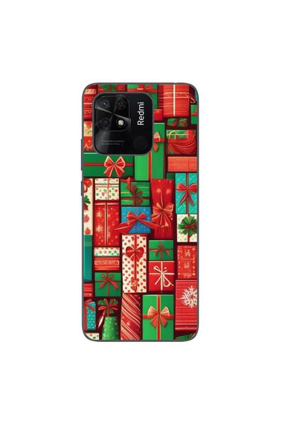 OEM Θήκη συμβατή με Xiaomi Redmi 10C από σιλικόνη gel TPU με σχέδιο Χριστουγε...