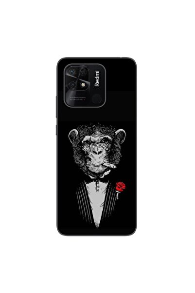 OEM Husa compatibila cu Xiaomi Redmi 10C Silicon Gel Tpu Model Cigar Monkey