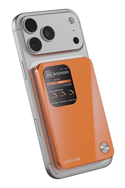 Green Lion 3-in-1 Power Bank 5000mAh 20W PD Fast Charging with Magsafe, Wirel...