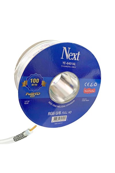 Next YE-6401AL RG6U6 Anten Kablosu 64Tel - 100Metre