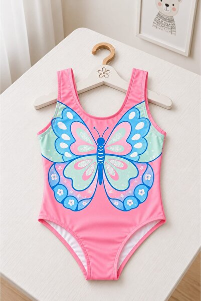 My Kids Wear Girl's Holiday Star One-Piece Swimsuit 12823