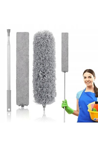 SNM Dust Brush, SNM, Long Telescopic Brush 280 cm With 2 Replaceable Microfib...