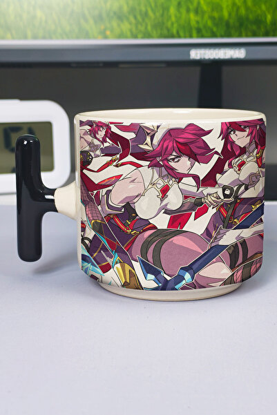 ZipZap Rosaria Genshin Impact Printed Ceramic Luxury Mug (1 Piece) T-Shaped S...