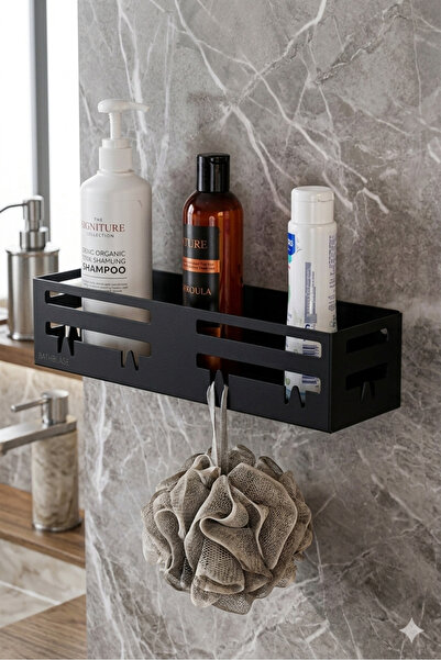 LİNEART Banyo Rafı Yeni Tasarım Fonksiyonel Black Concept