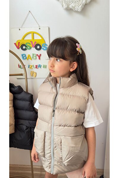 VOSVOSBABY سترة قابلة للنفخ بلون الحجر للجنسين