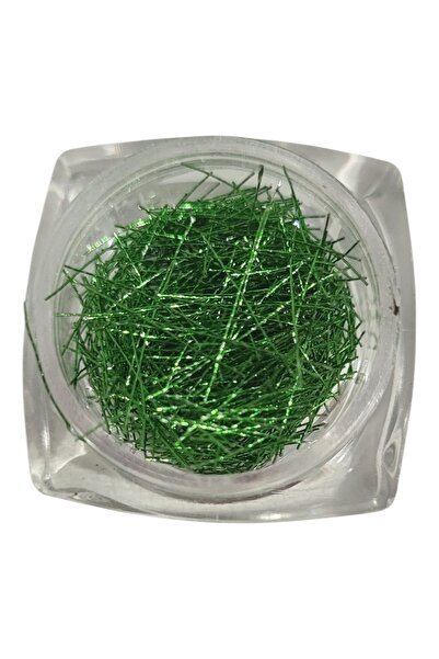 E-Unghii Green thread decorations