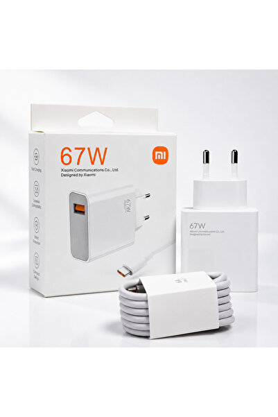Bahzer ticaret 67W Turbo Hızlı Şarj Adaptörü ve Type-C Kablo Seti