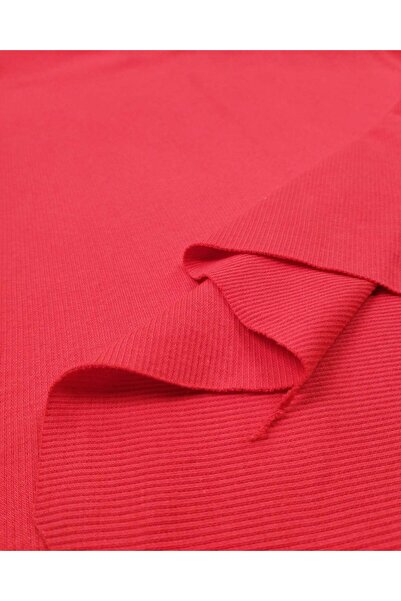 Kumaş Parça Red Baby Camisole Ribbed Fabric Flexible Soft Bodysuit & Blouse M...