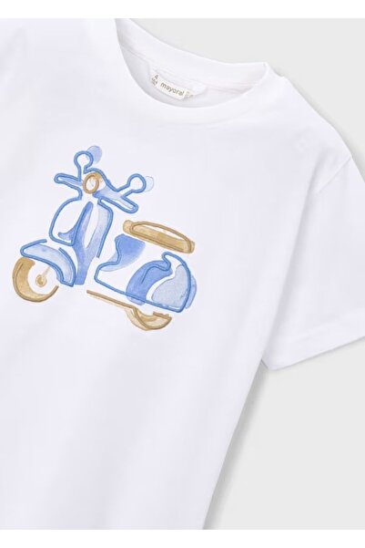 MAYORAL Shirt-Short Sleeve Embroidered