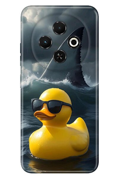 TECNO Spark 30C (KL5n) Kılıf Ördeğe Vız Gelmiş Temalı Desenli Darbe Emici Sil...