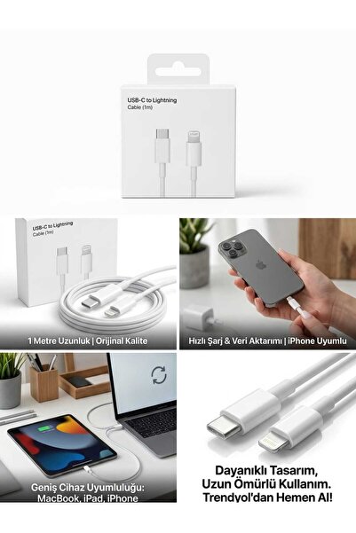 Gaponi Iphone Type-c To Lightining 20w 1 Metre Hızlı Şarj Kablo 11-12-12pro-1...