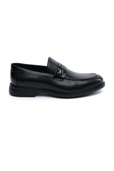 Greyder 64705 Black Genuine Leather Men's Daily Casual Classic Shoes