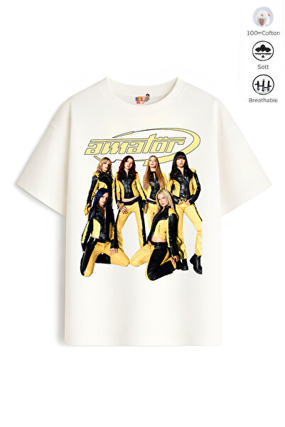 Belya Kids Wear Girl's Oversize Cotton Belya Kids Design Manifest 36 T-Shirt