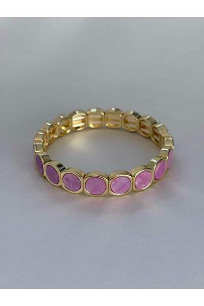 LioraJewellry Lila Taşlı Lastikli Bileklik