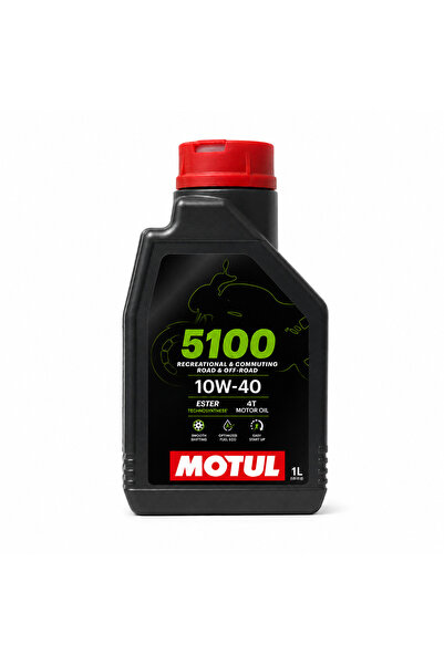 Motul 5100 10W-40 4T Ester Teknolojili Motosiklet Motor Yağı 1 Litre