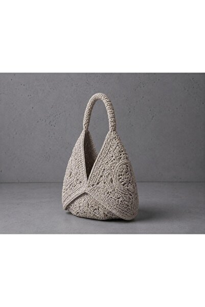 HandmadeAtelier BOHEM TARZ EL YAPIMI MAKROME HOBO ÇANTA