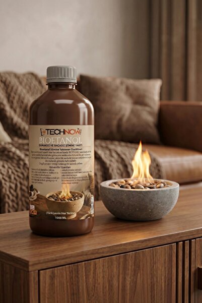 Technow 3000ml Kokusuz ve Dumansız Yüksek Kaliteli Bioethanol Şömine Yakıtı 3 Litre