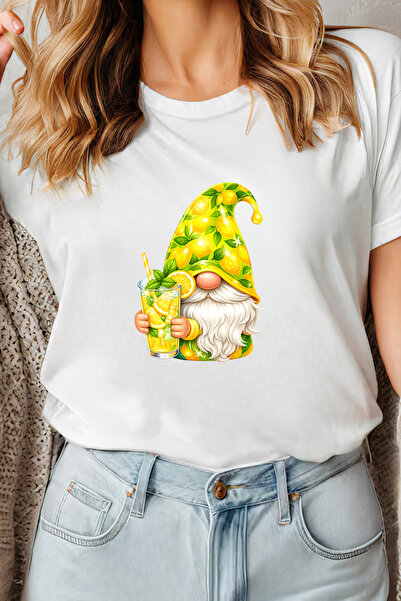 Sarah's Boutique Women's T-shirt – 100% cotton – Lemon Gnome