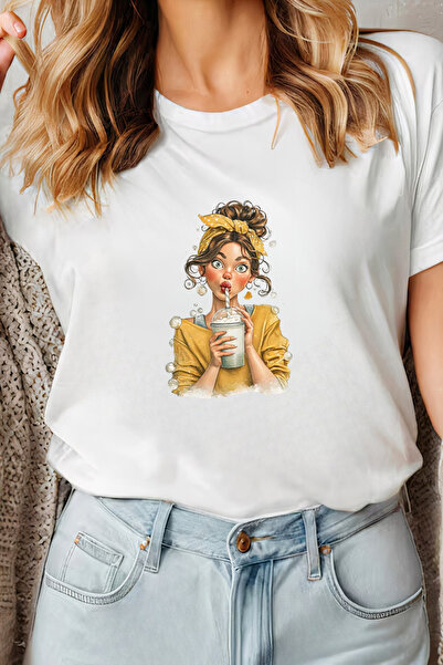 Sarah's Boutique Women's T-shirt – 100% cotton – Bubble Coffee