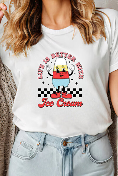 Sarah's Boutique Women's T-shirt – 100% cotton – Retro Popsicle