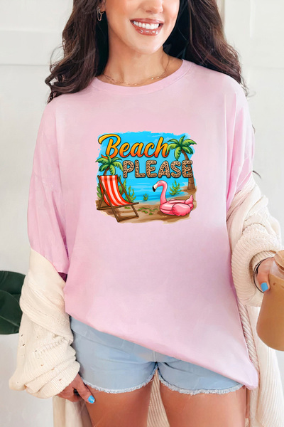 Sarah's Boutique Women's T-shirt – 100% cotton – Beach Chair