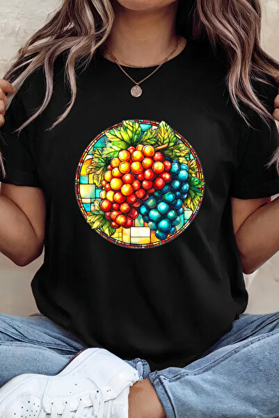 Sarah's Boutique Women's T-shirt – 100% cotton – Stained Grapes