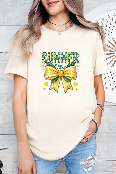 Sarah's Boutique Women's T-shirt – 100% cotton – Yellow Bow