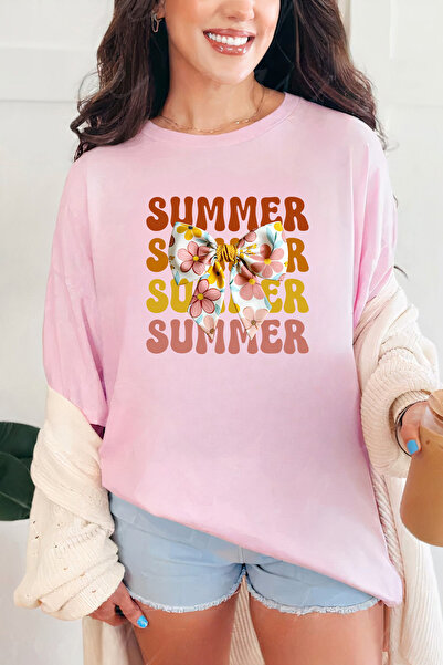 Sarah's Boutique Women's T-shirt – 100% cotton – Floral Bow
