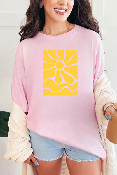 Sarah's Boutique Women's T-shirt – 100% cotton – Yellow Daisy