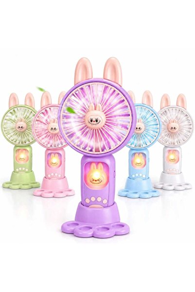 Issa Portable Fan 21.5cm, with LED, Figurine Model, USB Rechargeable