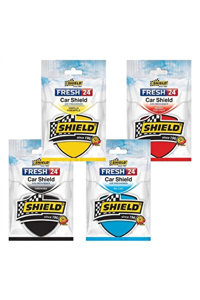 SHIELD معطر جو للسيارة ورقي معلق، عطر فاخر يدوم طويلاً، برائحة الفانيليا والأ...