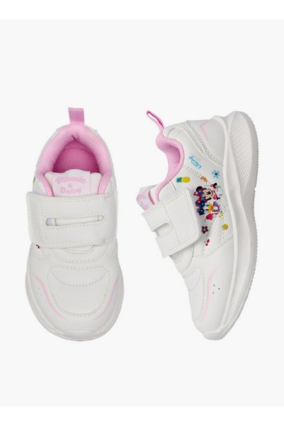 Disney Girls Minnie Mouse and Daisy Duck Print Ankle Sneakers