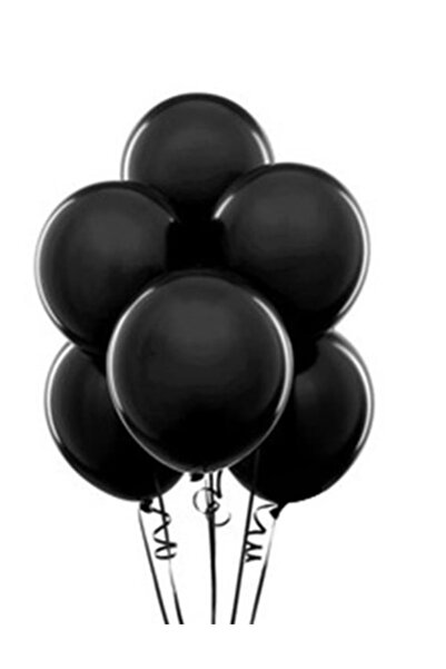 Gemar Black Colored Balloon 26cm - 20 Pieces